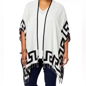Colleen Lopez Reversible Open Poncho
